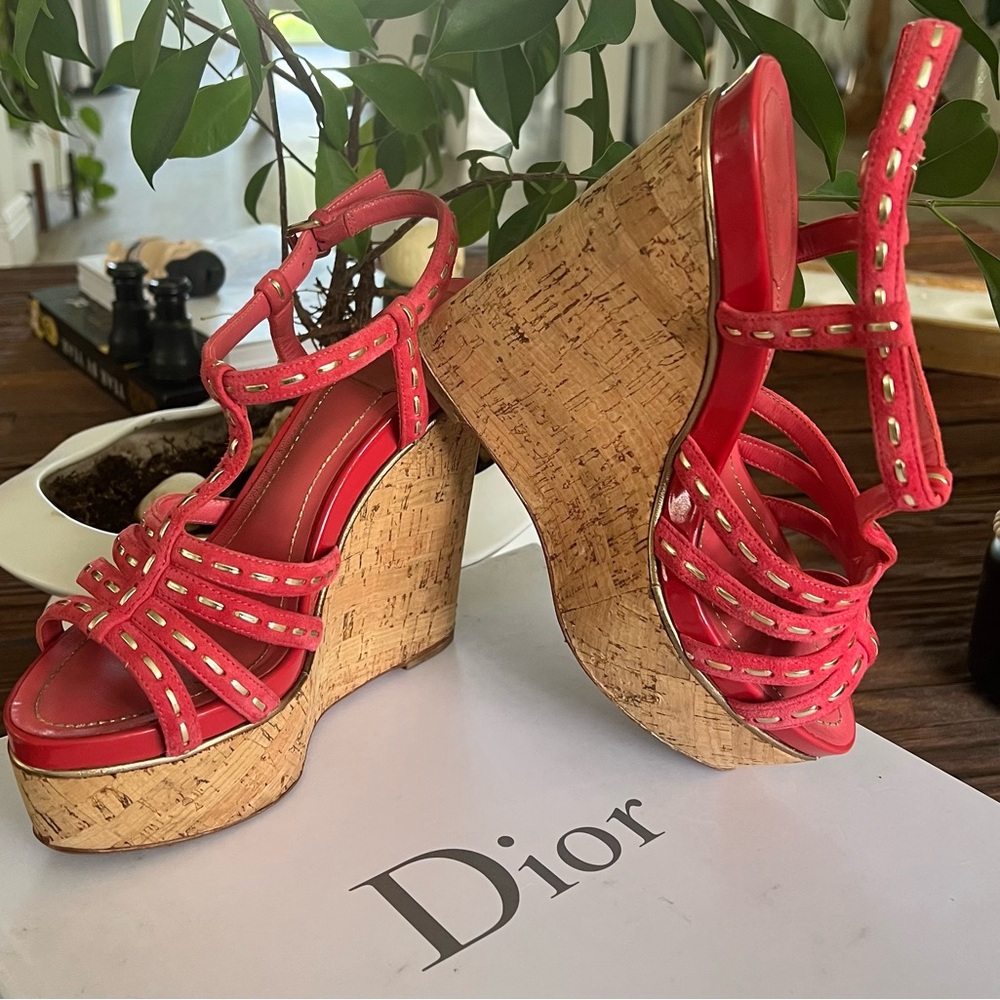 Dior Antica Sandal coral